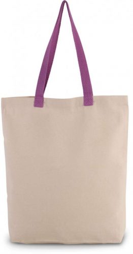 Kimood KI0278 SHOPPER BAG WITH GUSSET AND CONTRAST COLOUR HANDLE U