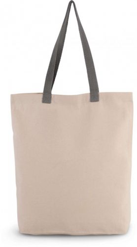 Kimood KI0278 SHOPPER BAG WITH GUSSET AND CONTRAST COLOUR HANDLE U