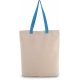 Kimood KI0278 SHOPPER BAG WITH GUSSET AND CONTRAST COLOUR HANDLE U