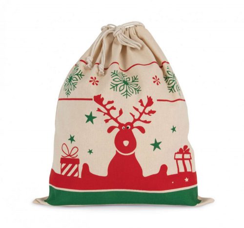 Kimood KI0735 DRAWSTRING BAG WITH CHRISTMAS PATTERNS U