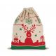 Kimood KI0735 DRAWSTRING BAG WITH CHRISTMAS PATTERNS U