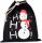 Kimood KI0745 COTTON BAG WITH SNOWMAN DESIGN AND DRAWCORD CLOSURE U