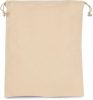 Kimood KI0747 COTTON BAG WITH DRAWCORD CLOSURE - LARGE SIZE U