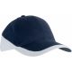 K-UP KP045 Racing pamut kéttónusú 6 paneles sapka - Navy/White