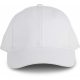 K-UP KP108 Oeko-tex uniszex pamut 6 paneles sapka - White