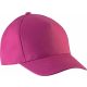 K-UP KP149 gyerek pamut sapka 5 paneles - Fuchsia