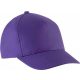 K-UP KP149 gyerek pamut sapka 5 paneles - Purple