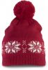 K-UP KP540 FAIR ISLE KNIT BEANIE U