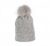 K-UP KP555 KNITTED BOBBLE BEANIE IN RECYCLED YARN U