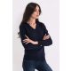 Legend World Wide LWL9133 LADIES’ V-NECK FINE GAUGE COTTON PULLOVER S