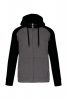 Proact PA380 UNISEX TWO-TONE ZIPPED HOODED FLEECE JACKET L