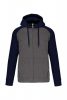 Proact PA380 UNISEX TWO-TONE ZIPPED HOODED FLEECE JACKET 2XL