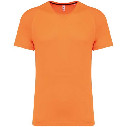 Proact PA4012 újrahasznosított férfi kereknyakú sportos póló - Fluorescent Orange