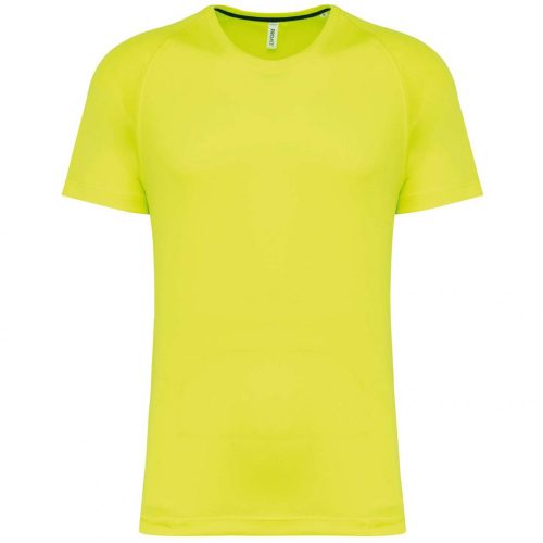 Proact PA4012 újrahasznosított férfi kereknyakú sportos póló - Fluorescent Yellow