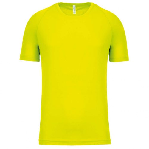 Proact PA438 férfi rövid ujjú sportos póló - Fluorescent Yellow