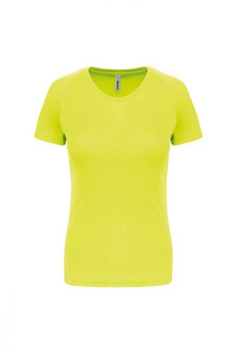 Proact PA439 női rövid ujjú sportos póló - Fluorescent Yellow