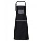 Premier PR127 'DOMAIN' CONTRAST DENIM BIB APRON U