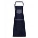 Premier PR127 'DOMAIN' CONTRAST DENIM BIB APRON U