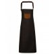 Premier PR136 'DIVISION' WAXED LOOK DENIM BIB APRON WITH FAUX LEATHER U