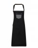 Premier PR136 'DIVISION' WAXED LOOK DENIM BIB APRON WITH FAUX LEATHER U