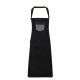 Premier PR136 'DIVISION' WAXED LOOK DENIM BIB APRON WITH FAUX LEATHER U