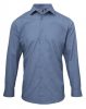 Premier PR217 MEN'S CROSS-DYE ROLL SLEEVE POPLIN BAR SHIRT M