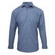 Premier PR217 MEN'S CROSS-DYE ROLL SLEEVE POPLIN BAR SHIRT XS