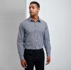 Premier PR220 MEN'S LONG SLEEVE GINGHAM COTTON MICROCHECK SHIRT XS