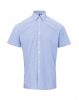 Premier PR221 MEN'S SHORT SLEEVE GINGHAM COTTON MICROCHECK SHIRT XS