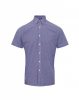 Premier PR221 MEN'S SHORT SLEEVE GINGHAM COTTON MICROCHECK SHIRT XL