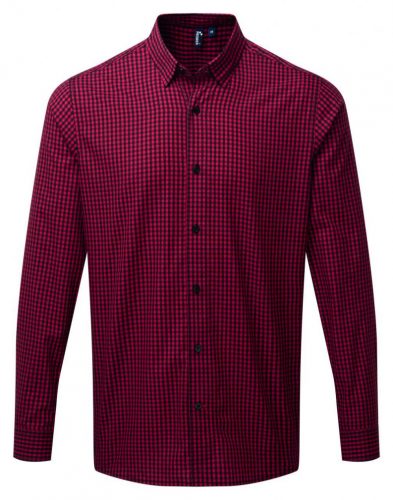 Premier PR252 'MAXTON' CHECK MEN'S LONG SLEEVE SHIRT L