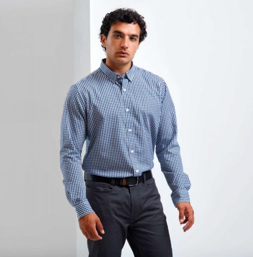 Premier PR252 'MAXTON' CHECK MEN'S LONG SLEEVE SHIRT L