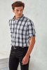 Premier PR254 'GINMILL' CHECK - MEN'S LONG SLEEVE COTTON SHIRT 2XL