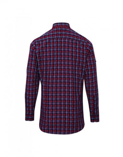 Premier PR256 'SIDEHILL' CHECK - MEN'S LONG SLEEVE COTTON SHIRT S