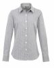 Premier PR320 WOMEN'S LONG SLEEVE GINGHAM MICROCHECK SHIRT L