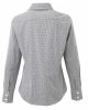 Premier PR320 WOMEN'S LONG SLEEVE GINGHAM MICROCHECK SHIRT L