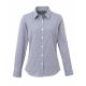 Premier PR320 WOMEN'S LONG SLEEVE GINGHAM MICROCHECK SHIRT L