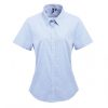 Premier PR321 WOMEN'S SHORT SLEEVE GINGHAM MICROCHECK SHIRT 2XL