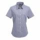 Premier PR321 WOMEN'S SHORT SLEEVE GINGHAM MICROCHECK SHIRT 3XL