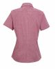 Premier PR321 WOMEN'S SHORT SLEEVE GINGHAM MICROCHECK SHIRT 2XL