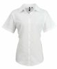 Premier PR336 WOMEN'S SHORT SLEEVE SIGNATURE OXFORD BLOUSE 4XL