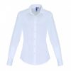 Premier PR344 WOMEN'S STRETCH-FIT COTTON POPLIN LONG SLEEVE SHIRT XS