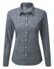 Premier PR345 WOMEN'S COTTON SLUB CHAMBRAY LONG SLEEVE SHIRT M