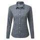 Premier PR345 WOMEN'S COTTON SLUB CHAMBRAY LONG SLEEVE SHIRT XS