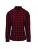 Premier PR350 'MULLIGAN' CHECK - WOMEN'S LONG SLEEVE COTTON SHIRT XS