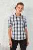 Premier PR354 'GINMILL' CHECK - WOMEN'S LONG SLEEVE COTTON SHIRT XS