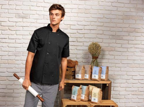 Premier PR656 SHORT SLEEVE CHEF'S JACKET M