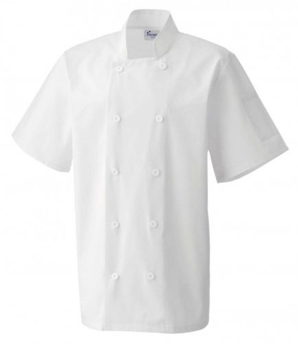 Premier PR656 SHORT SLEEVE CHEF'S JACKET L