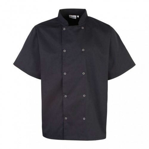 Premier PR664 CHEF'S SHORT SLEEVE STUD JACKET S