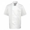 Premier PR664 CHEF'S SHORT SLEEVE STUD JACKET XS